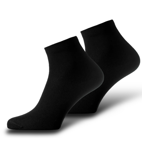 Set mit 6 Paar nahtlosen, kurzen Socken Schwarz (über dem Knöchel) - Unisex