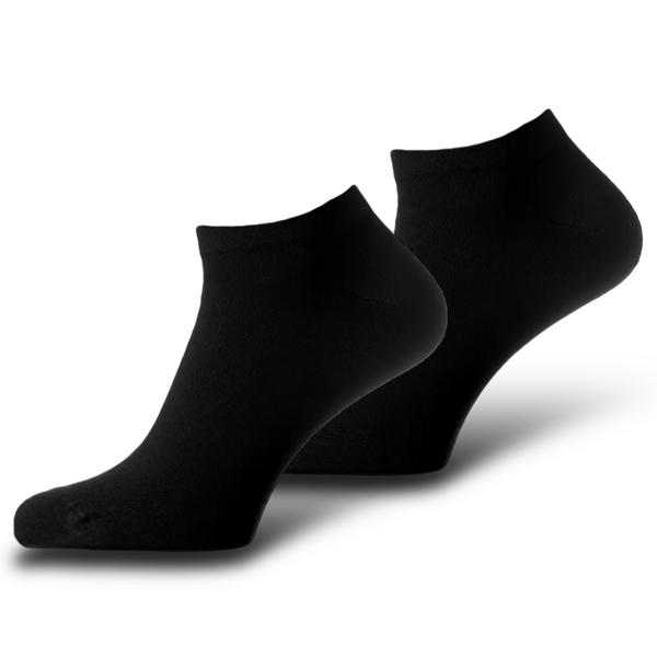 Set mit 6 Paar nahtlosen, ultrakurzen Socken Schwarz (unter dem Knöchel) - Unisex