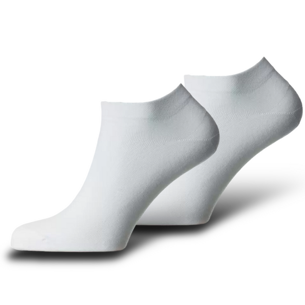Set mit 6 Paar nahtlosen, ultrakurzen Socken Weiss (unter dem Knöchel) - Unisex