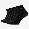 Set mit 6 Paar nahtlosen SPORTSOCKEN für Männer - Schwarz