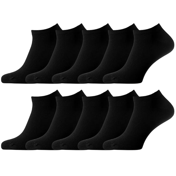10 Paar PREMIUM Baumwollsocken extra kurz (unter dem Knöchel) – nahtlos, Unisex