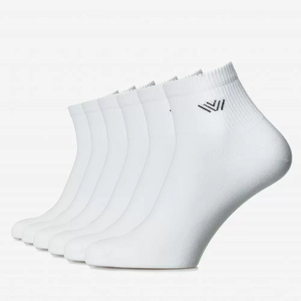 Set mit 6 Paar nahtlosen SPORTSOCKEN für Männer - Weiss