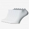 Set mit 6 Paar nahtlosen, ultrakurzen Socken Weiss (unter dem Knöchel) - Unisex