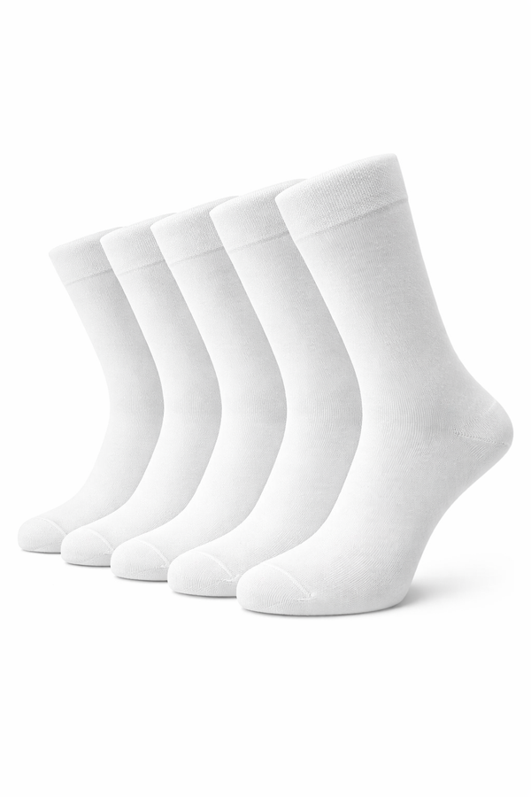 Set mit 5 Paar Socken aus gekämmter Baumwolle, normale Länge – Unisex