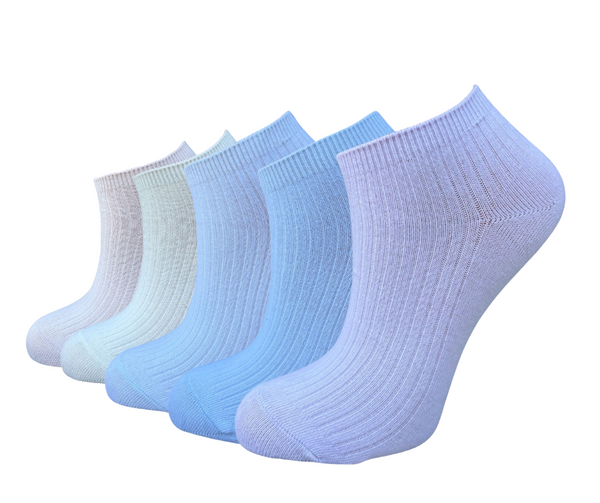 Set mit 5 Paar bunten Kurzsocken für Damen