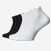 Set mit 6 Paar nahtlosen, kurzen Socken Schwarz + Weiss (über dem Knöchel) - Unisex