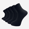5 Paar Sportsocken über dem Knöchel mit weicher doppelter Sohle – Unisex