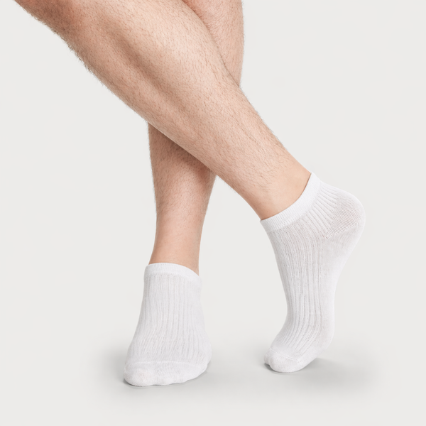 Set mit 10 Paar kurzen Unisex-Socken – Rippstrick Modell #1