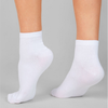 Set mit 6 Paar nahtlosen, kurzen Socken Weiss (über dem Knöchel) - Unisex