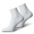 Set mit 6 Paar nahtlosen, mittellangen Socken Weiss - Unisex