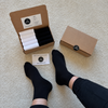 Set mit 10 Paar PREMIUM Baumwollsocken in mittlerer Länge, Unisex – ohne Zehennaht