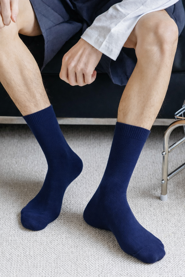 Set mit 5 Paar Socken aus gekämmter Baumwolle, normale Länge – Unisex