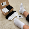 Set mit 10 Paar kurzen Unisex-Socken – Rippstrick Modell #1
