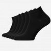 Set mit 6 Paar nahtlosen, kurzen Socken Schwarz (über dem Knöchel) - Unisex