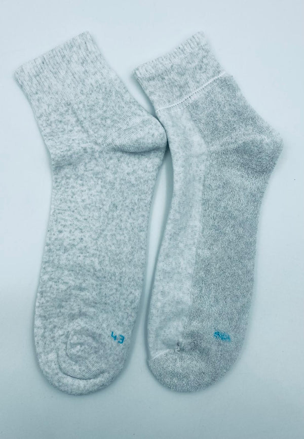 Set mit 5 Paar Sportsocken über dem Knöchel mit Frottee-Sohle – Unisex