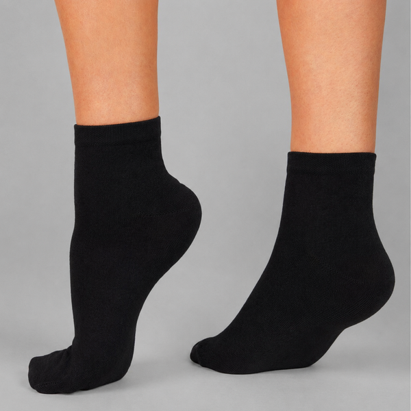 Set mit 6 Paar nahtlosen, kurzen Socken Schwarz (über dem Knöchel) - Unisex