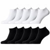 10 Paar PREMIUM Baumwollsocken extra kurz (unter dem Knöchel) – nahtlos, Unisex