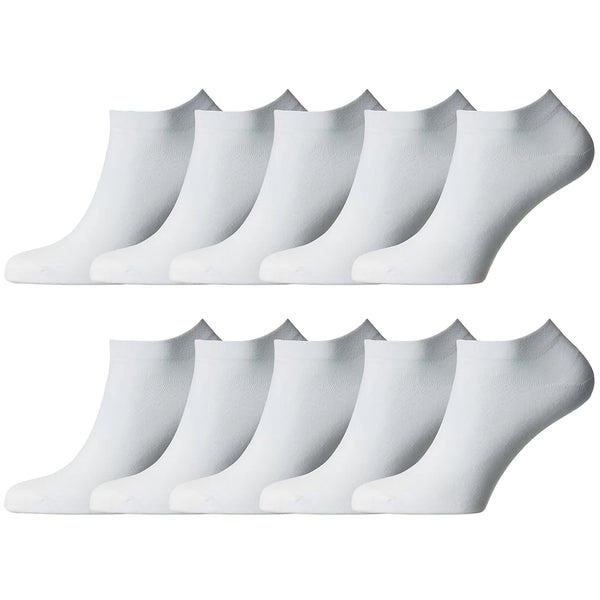 10 Paar PREMIUM Baumwollsocken extra kurz (unter dem Knöchel) – nahtlos, Unisex