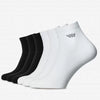 Set mit 6 Paar nahtlosen SPORTSOCKEN für Männer - Schwarz + Weiss