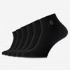 Set mit 6 Paar nahtlosen SPORTSOCKEN für Frauen - Schwarz