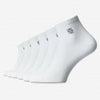 Set mit 6 Paar nahtlosen SPORTSOCKEN für Frauen - Weiss