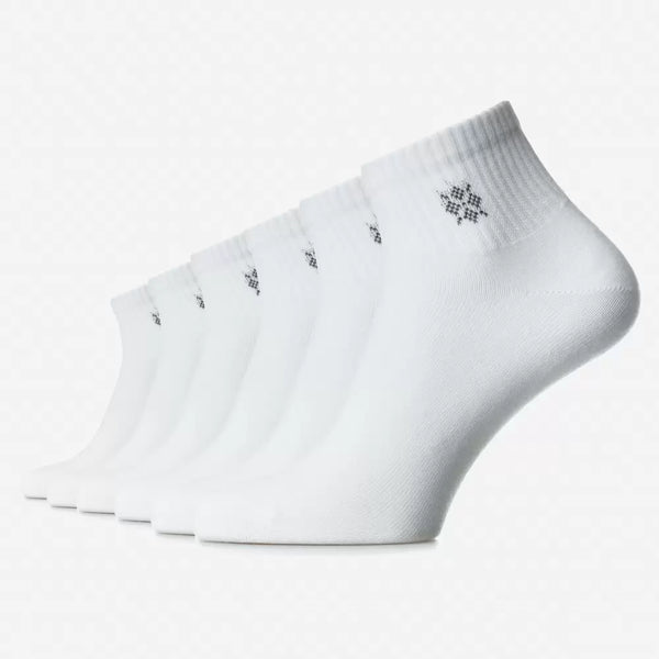 Set mit 6 Paar nahtlosen SPORTSOCKEN für Frauen - Weiss